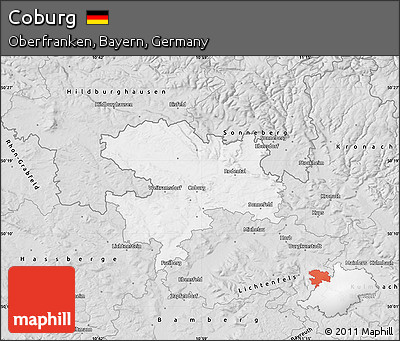 Silver Style Map of Coburg