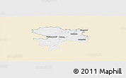 Classic Style Panoramic Map of Coburg, single color outside