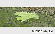 Physical Panoramic Map of Coburg, darken