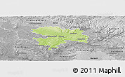 Physical Panoramic Map of Coburg, desaturated