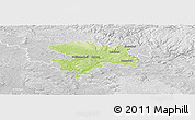 Physical Panoramic Map of Coburg, lighten, desaturated