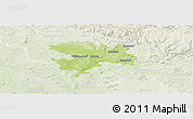 Physical Panoramic Map of Coburg, lighten