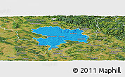 Political Panoramic Map of Coburg, satellite outside
