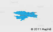 Political Panoramic Map of Coburg, single color outside