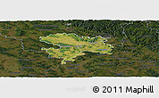 Satellite Panoramic Map of Coburg, darken