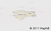 Shaded Relief Panoramic Map of Coburg, cropped outside