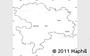 Blank Simple Map of Coburg, cropped outside