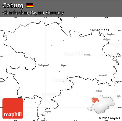 Blank Simple Map of Coburg