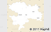 Classic Style Simple Map of Coburg, single color outside