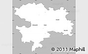 Gray Simple Map of Coburg, single color outside