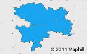 Political Simple Map of Coburg, cropped outside
