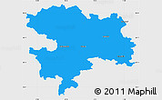 Political Simple Map of Coburg, single color outside