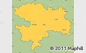 Savanna Style Simple Map of Coburg, cropped outside