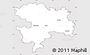 Silver Style Simple Map of Coburg, cropped outside