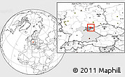 Blank Location Map of Hof, highlighted parent region, highlighted grandparent region