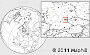 Blank Location Map of Hof, highlighted parent region