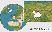 Satellite Location Map of Hof, highlighted parent region, highlighted grandparent region