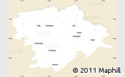 Classic Style Simple Map of Hof, single color outside