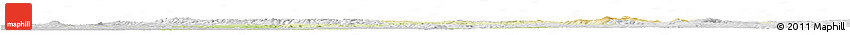Physical Horizon Map of Oberfranken, lighten, desaturated