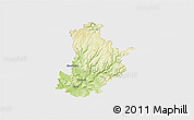 Physical 3D Map of Kronach, single color outside