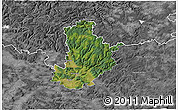 Satellite 3D Map of Kronach, desaturated