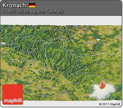 Satellite 3D Map of Kronach