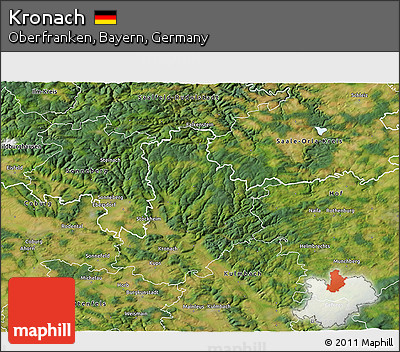 Satellite 3D Map of Kronach