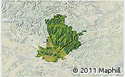 Satellite 3D Map of Kronach, lighten