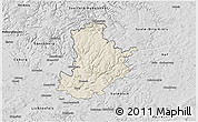 Shaded Relief 3D Map of Kronach, desaturated