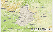 Shaded Relief 3D Map of Kronach, physical outside