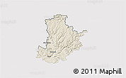 Shaded Relief 3D Map of Kronach, single color outside