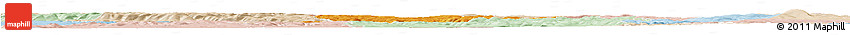 Political Horizon Map of Kronach, lighten