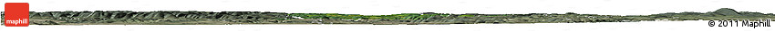 Satellite Horizon Map of Kronach, semi-desaturated