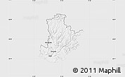 Silver Style Map of Kronach, single color outside
