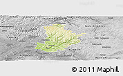 Physical Panoramic Map of Kronach, desaturated