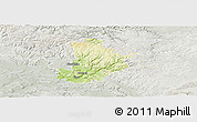 Physical Panoramic Map of Kronach, lighten, semi-desaturated