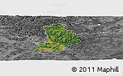 Satellite Panoramic Map of Kronach, desaturated