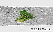 Satellite Panoramic Map of Kronach, lighten, desaturated