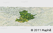Satellite Panoramic Map of Kronach, lighten