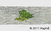 Satellite Panoramic Map of Kronach, lighten, semi-desaturated