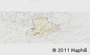 Shaded Relief Panoramic Map of Kronach, lighten, semi-desaturated