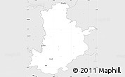 Silver Style Simple Map of Kronach