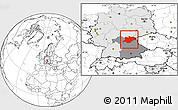 Blank Location Map of Oberfranken, highlighted country, highlighted parent region