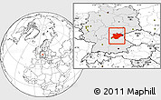 Blank Location Map of Oberfranken, highlighted country