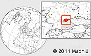 Blank Location Map of Oberfranken, highlighted parent region