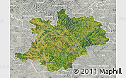 Satellite Map of Oberfranken, lighten, semi-desaturated
