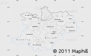 Silver Style Map of Oberfranken, single color outside