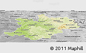 Physical Panoramic Map of Oberfranken, desaturated