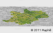 Satellite Panoramic Map of Oberfranken, lighten, desaturated