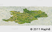 Satellite Panoramic Map of Oberfranken, lighten